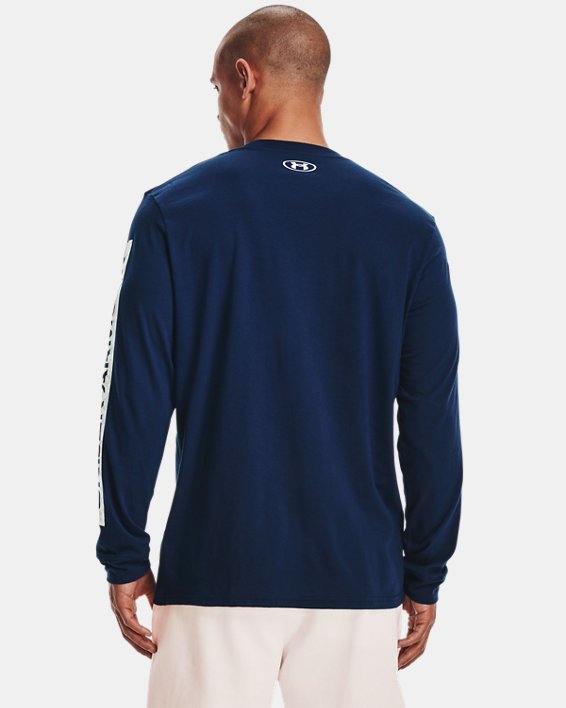 Camiseta de manga larga UA Camo Boxed Sportstyle para hombre, Blue, pdpMainDesktop image number 1